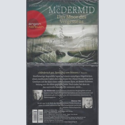 CD--VAL MCDERMID UND DIETMAR BÄR--DAS MOOR DES VERGESSENS -HÖRBESTSELLER-3. MÄRZ