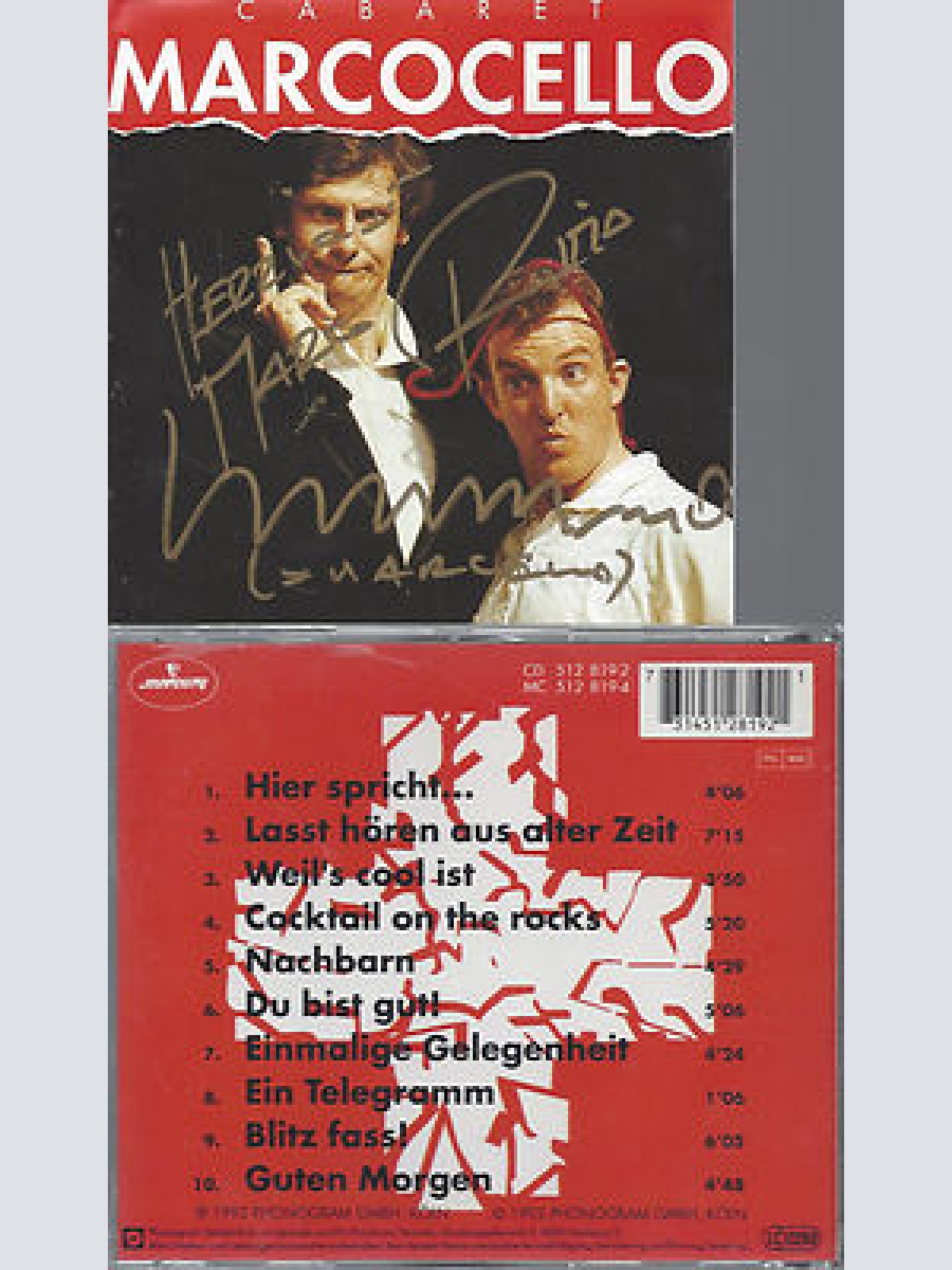 CD-CABARET MARCOCELLO--MIT AUTOGRAMM