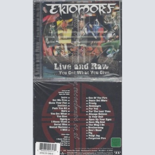 CD--EKTOMORF--LIVE AND RAW-YOU GET WHAT YOU GIVE | CD+DVD