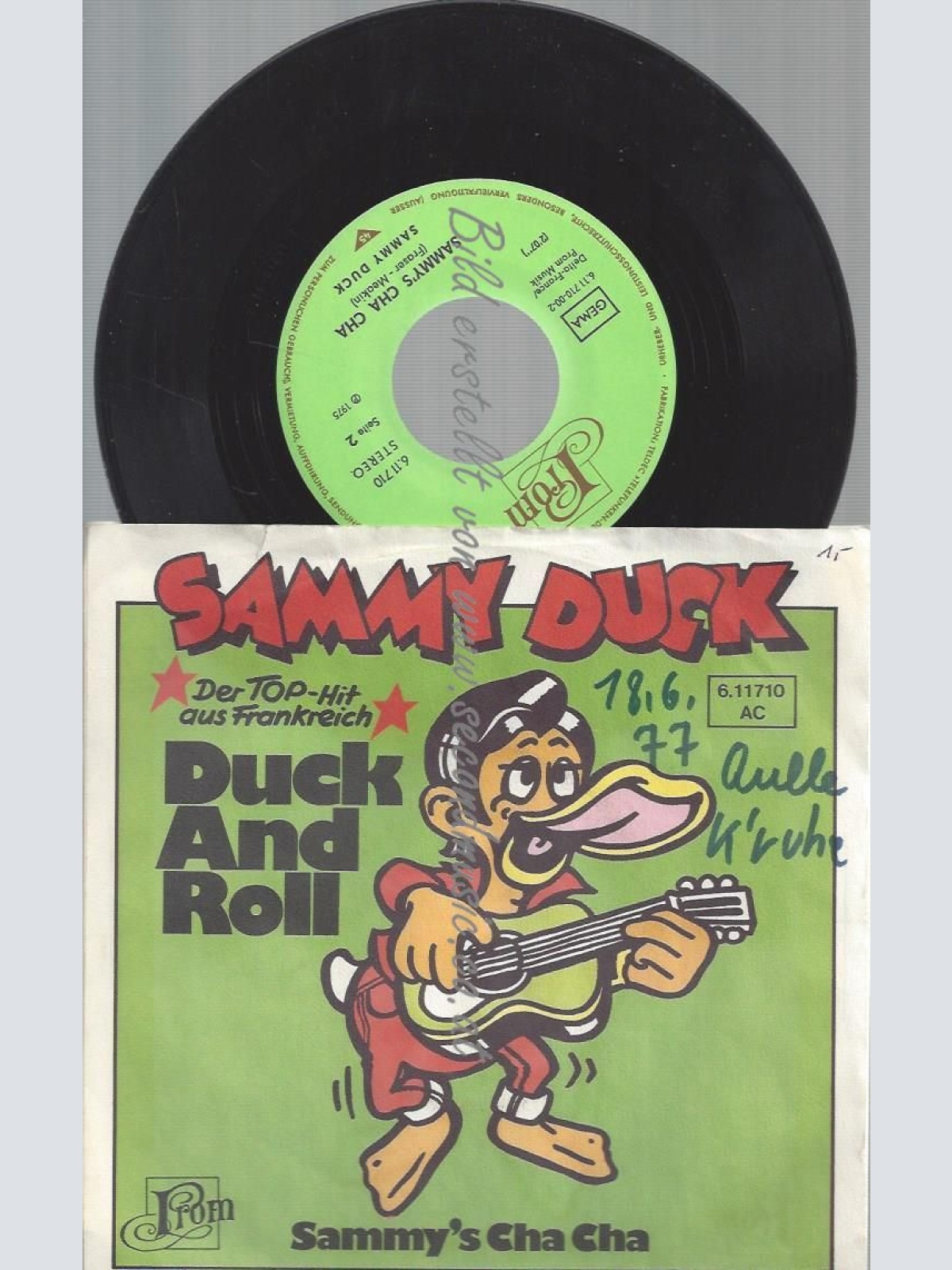 7"  Sammy Duck – Duck And Roll