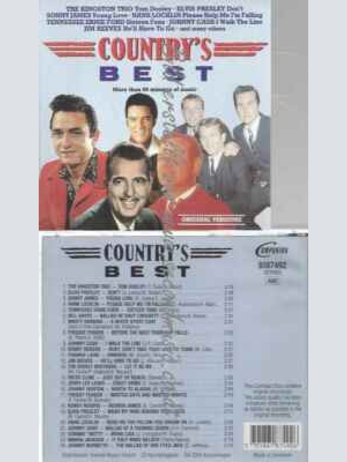 CD--COUNTRY'S BEST -KINGSTON TRIO, ELVIS PRESLEY, SONNY JAMES, HANK LOCKLIN