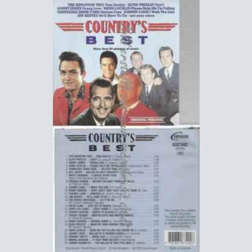 CD--COUNTRY'S BEST -KINGSTON TRIO, ELVIS PRESLEY, SONNY JAMES, HANK LOCKLIN