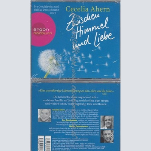 CD--CECELIA AHERN UND EVA GOSCIEJEWICZ--ZWISCHEN HIMMEL UND LIEBE -HÖRBESTSELLER