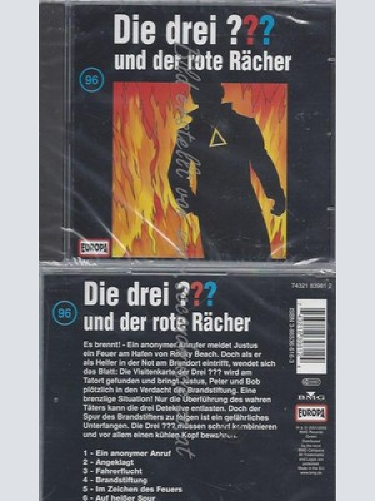 CD--DIE DREI --DIE DREI FRAGEZEICHEN - FOLGE 96: UND DER ROTE RÄCHER