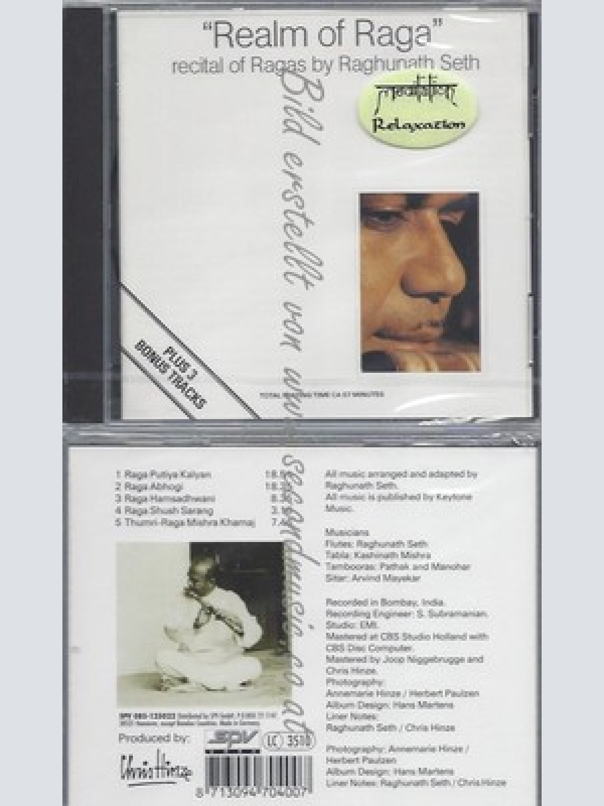 CD--PANDIT RAGHUNATH SETH--REALM OF RAGA