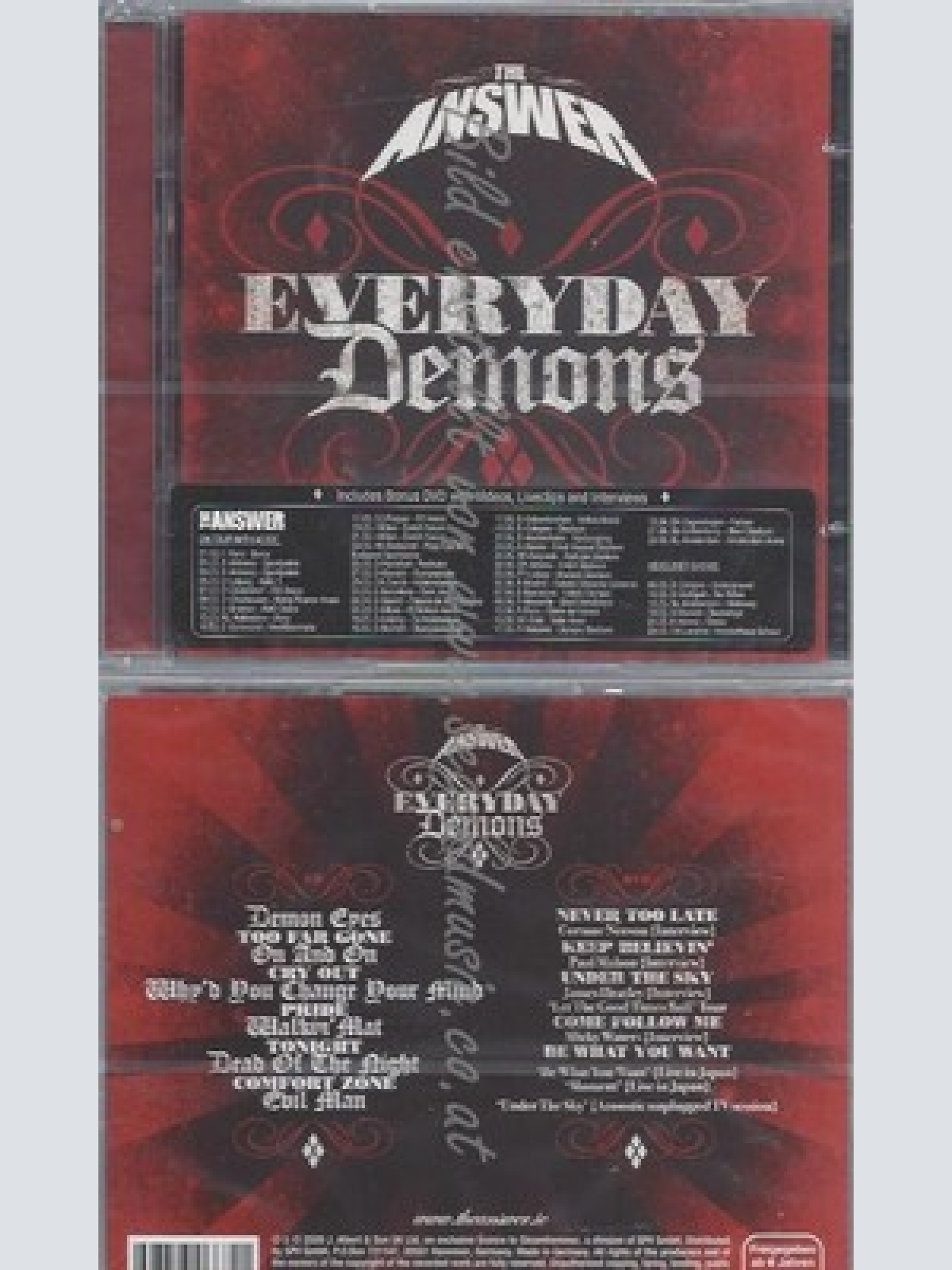 CD--THE ANSWER--EVERYDAY DEMONS