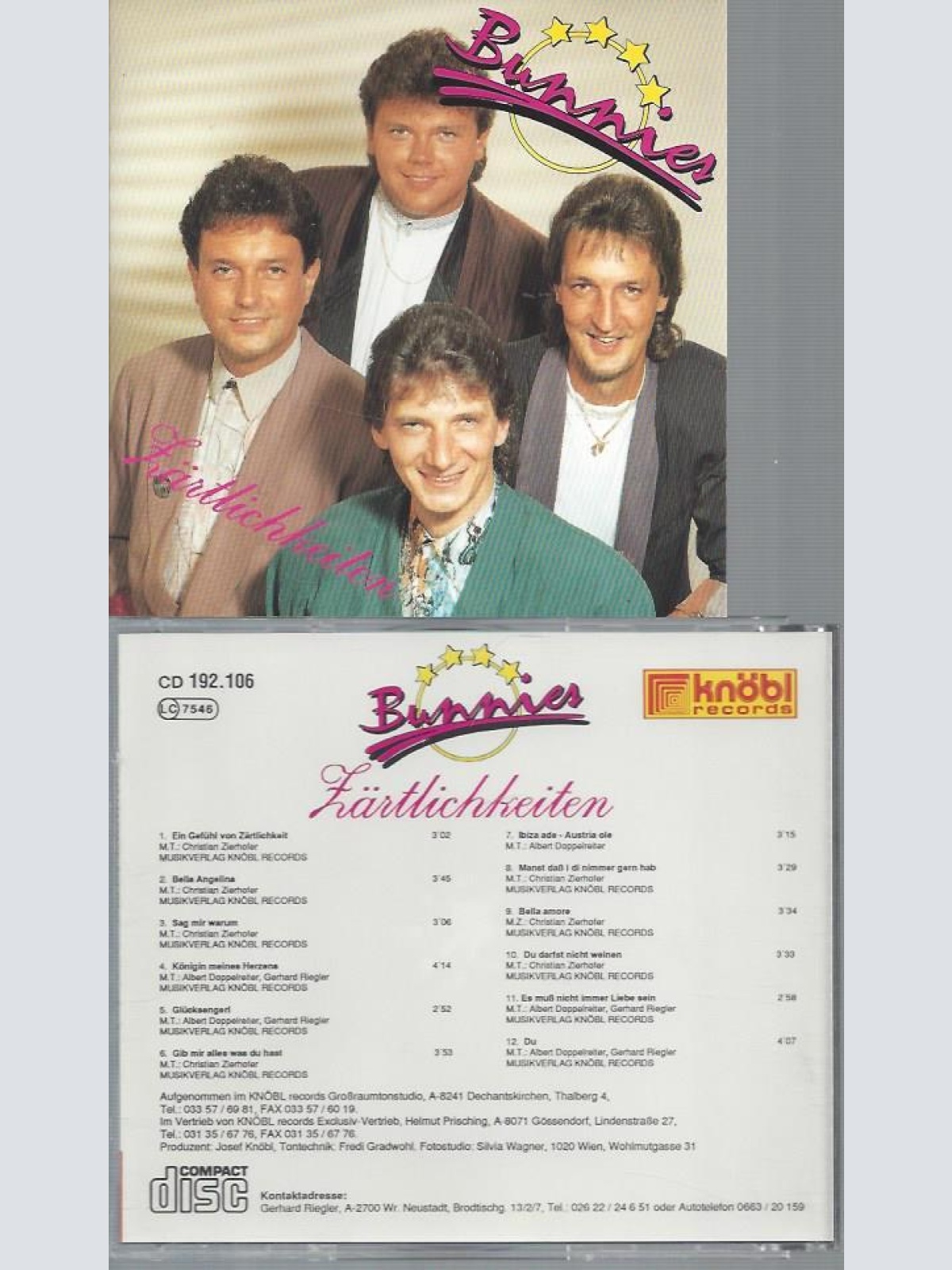 CD--BUNNIES ZÄRTLICHKEITEN