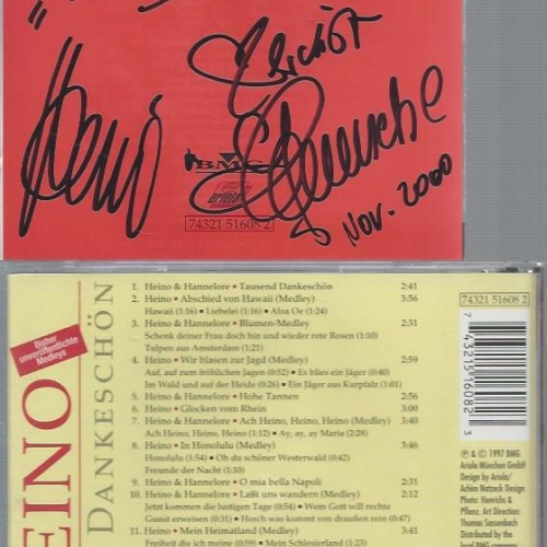 CD-HEINO TAUSEND DANKESCHÖN // MIT AUTOGRAMM