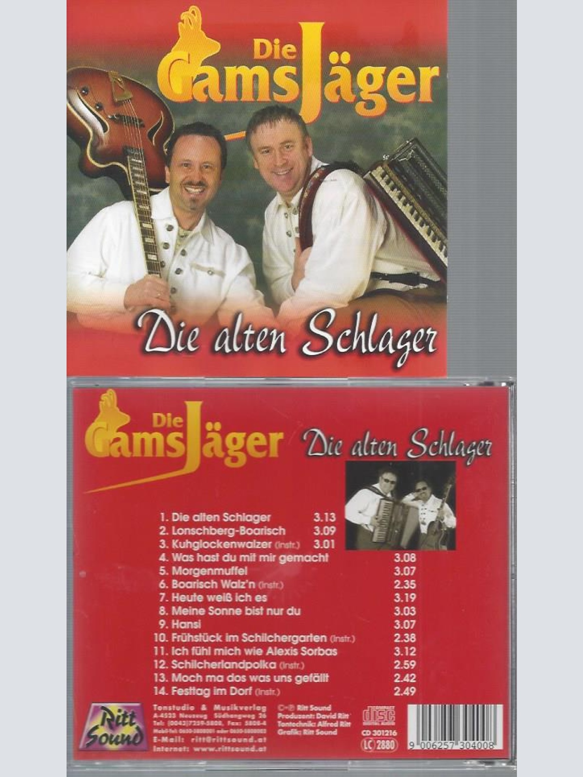 CD--DIE GAMSJÄGER DIE ALTEN SCHLAGER