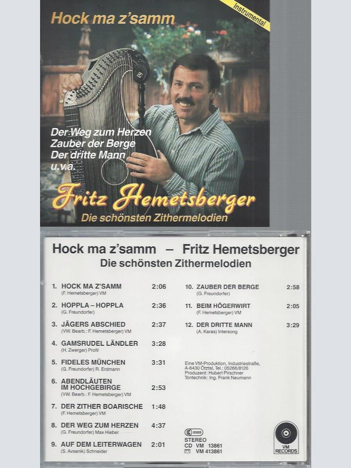 CD--FRITZ HEMETSBERGER HOCK MA ZSAMM