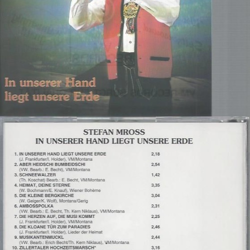 CD--STEFAN MROSS IN UNSERER HAND LIEGT UNSERE ERDE