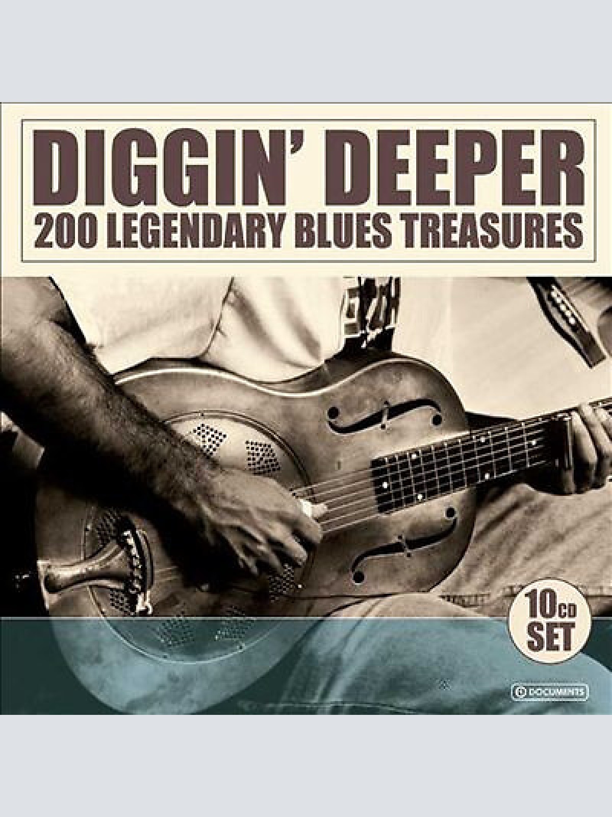 10xCD, Comp + Box Various - Diggin' Deeper (200 Legendary Blues Treasures)