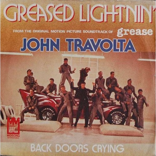 7", Single John Travolta - Greased Lightnin'