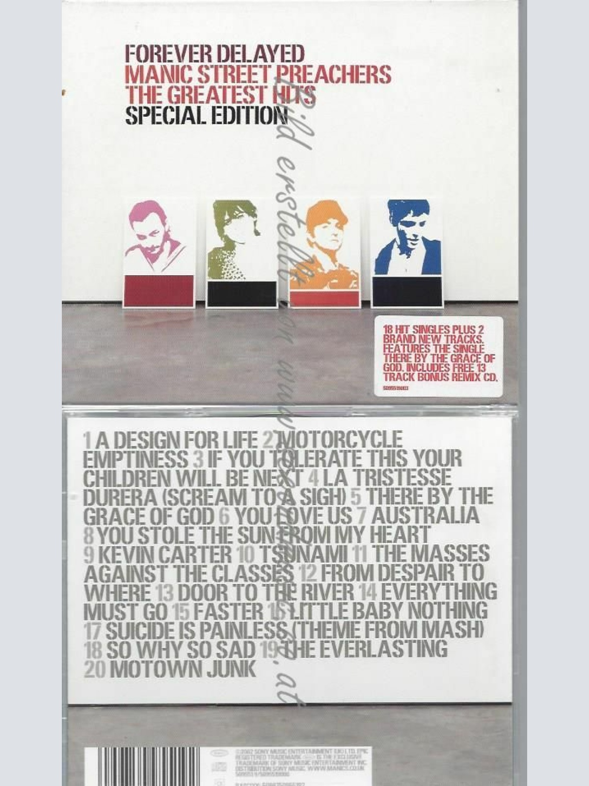 CD--MANIC STREET PREACHERS | --FOREVER DELAYED (LIMITED EDITION