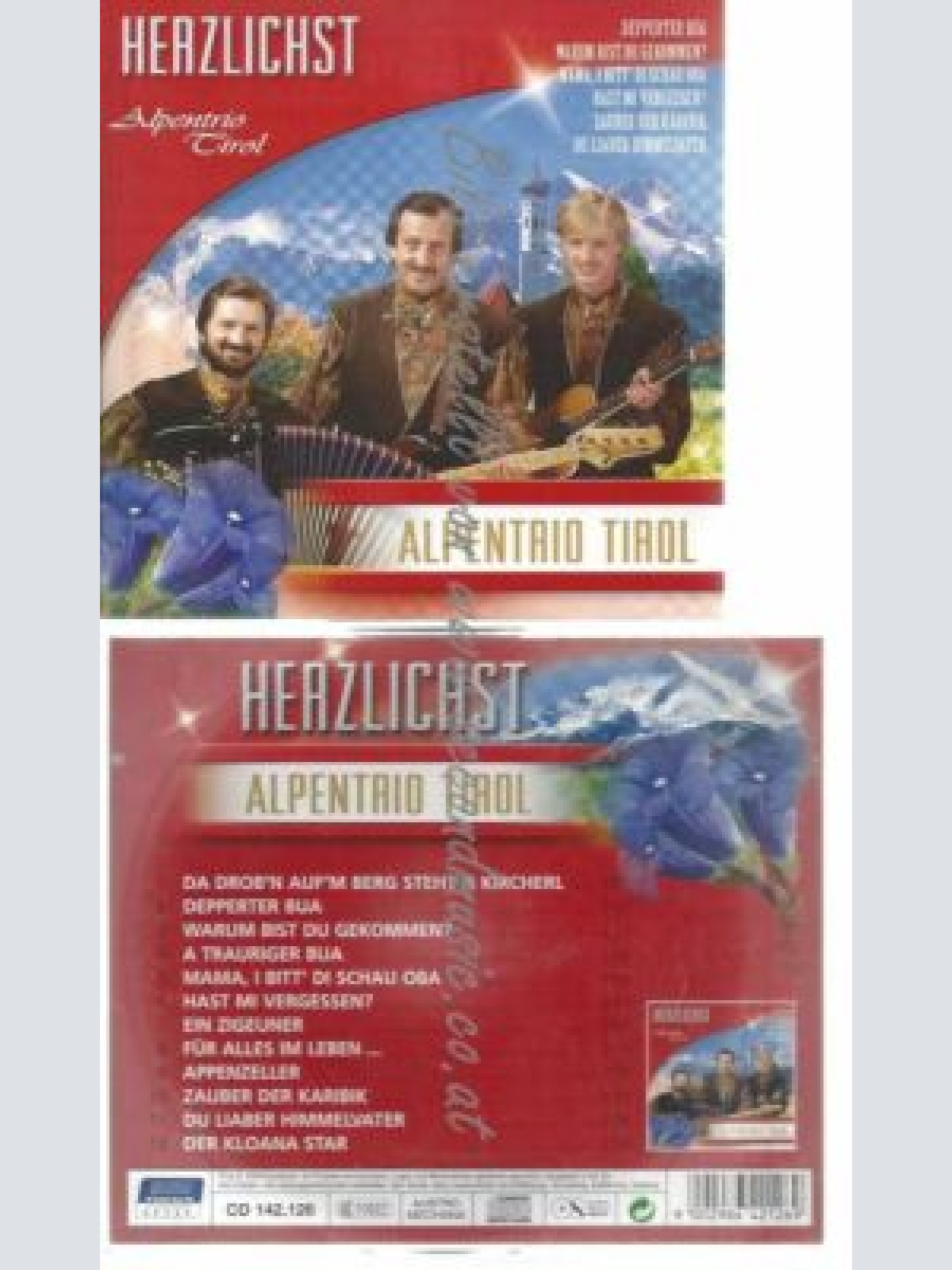 CD--ALPENTRIO TIROL--    HERZLICHST-UNSERE GROSSEN HIT