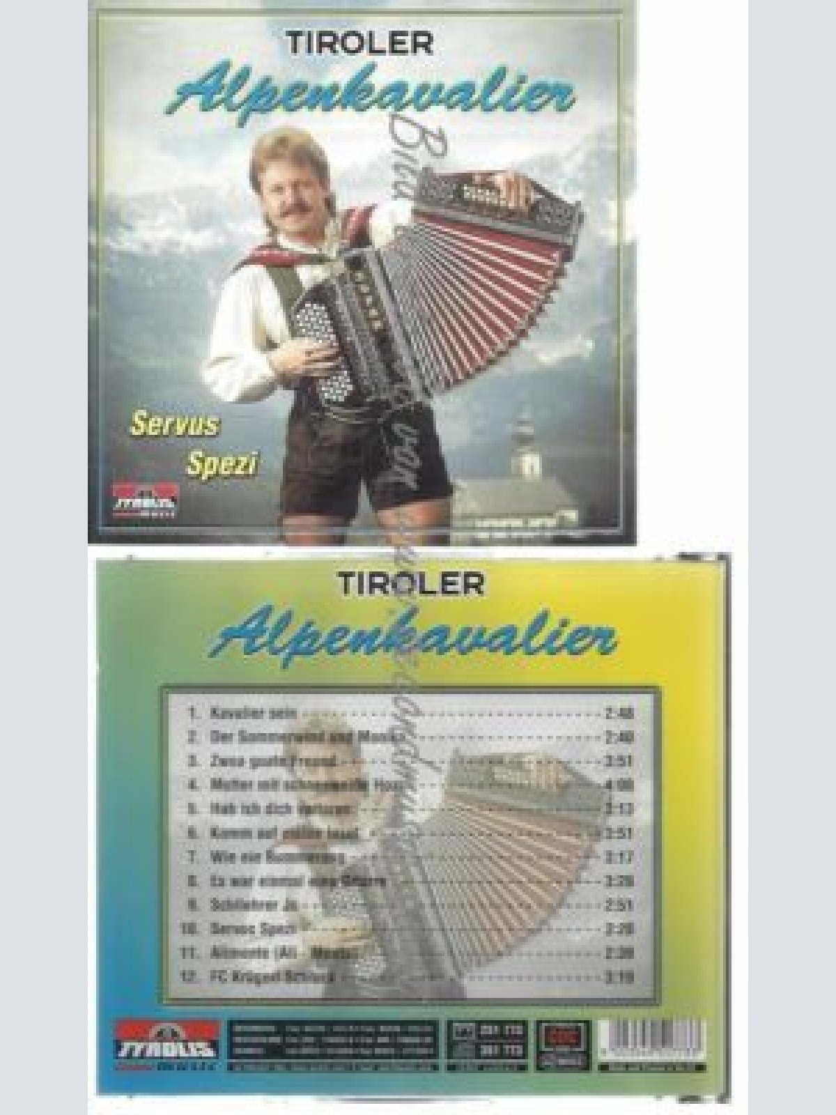 CD--TIROLER ALPENKAVALIERE | --SERVUS SPEZI
