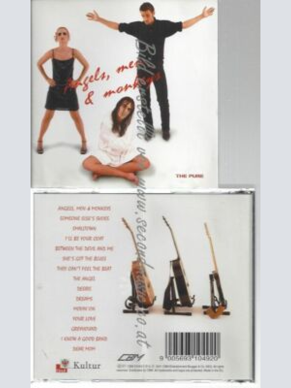 CD--THE PURE--    ANGELS MEN & MONKEYS