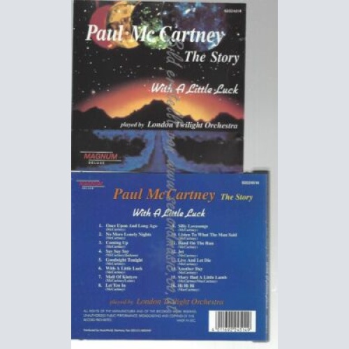 CD--PAUL MCCARTNEY--    WITH A LITTLE LUCK-THE PAUL MCCARTNEY STORY PLAYED BY