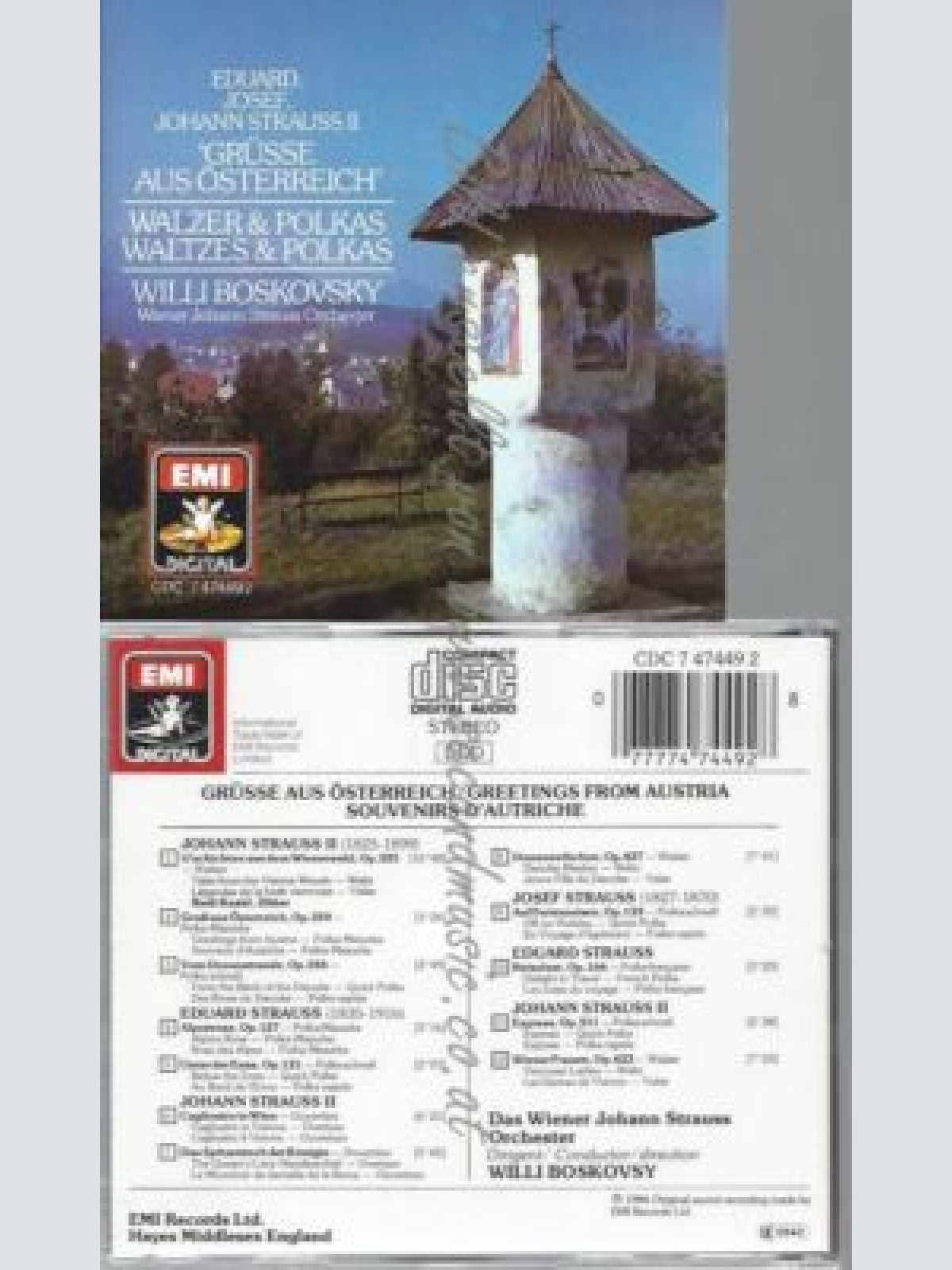 CD--DAS WIENER JOHANN STRAUSS ORCHESTER, --GREETINGS FROM AUSTRIA