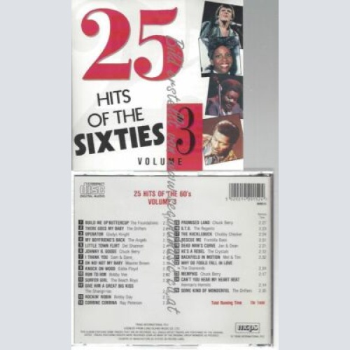CD-- Various  25 Hits Of The 60's Volume 3
