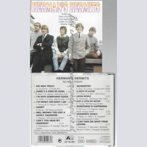 CD--HERMAN'S HERMITS--    NO MILK TODAY -RE-RECORD-