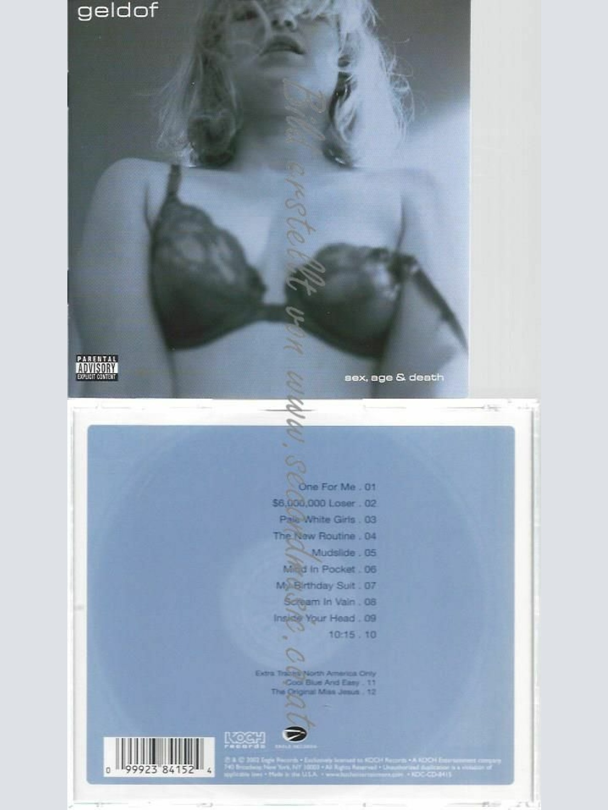 CD--BOB GELDOF | --SEX, AGE & DEATH