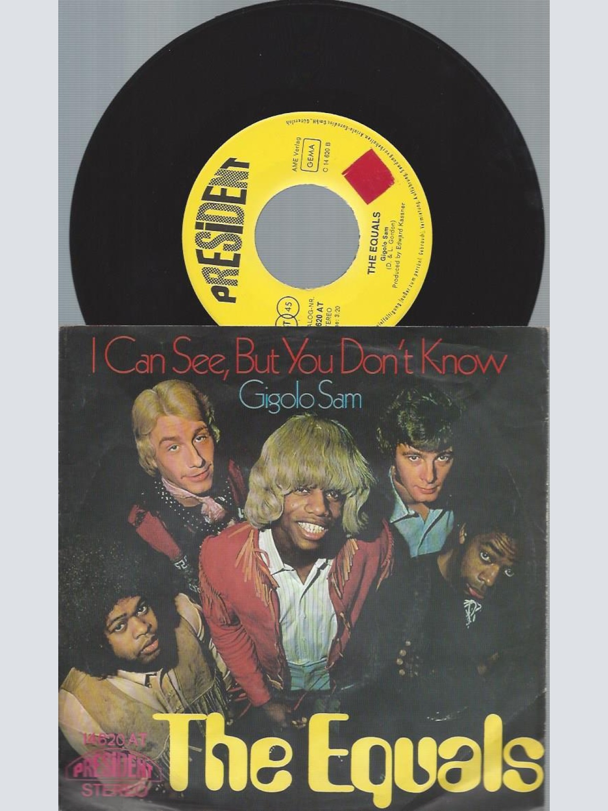 7"   The Equals – I Can See, But You Don't Know  // MADE IN AUSTRIA