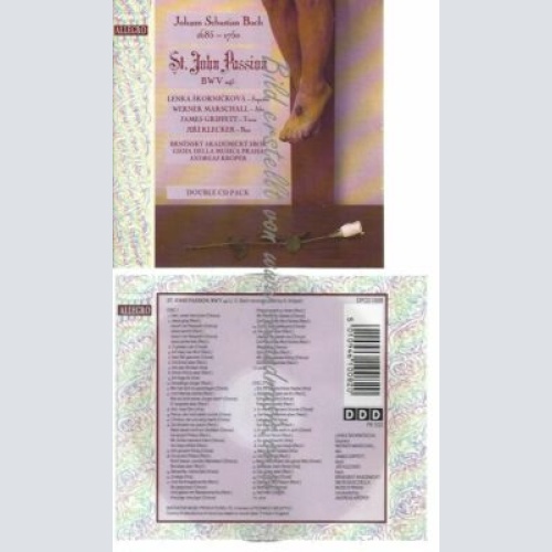 CD--KROPER UND BRNENSKY AKADEMICKY SBO--BACH: ST. JOHN PASSION