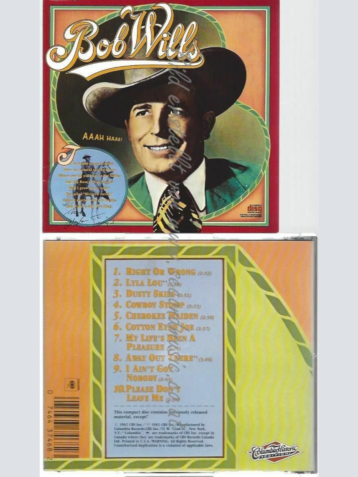 CD--BOB WILLS & HIS TEXAS PLAYBOYS | --HISTORIC EDITION