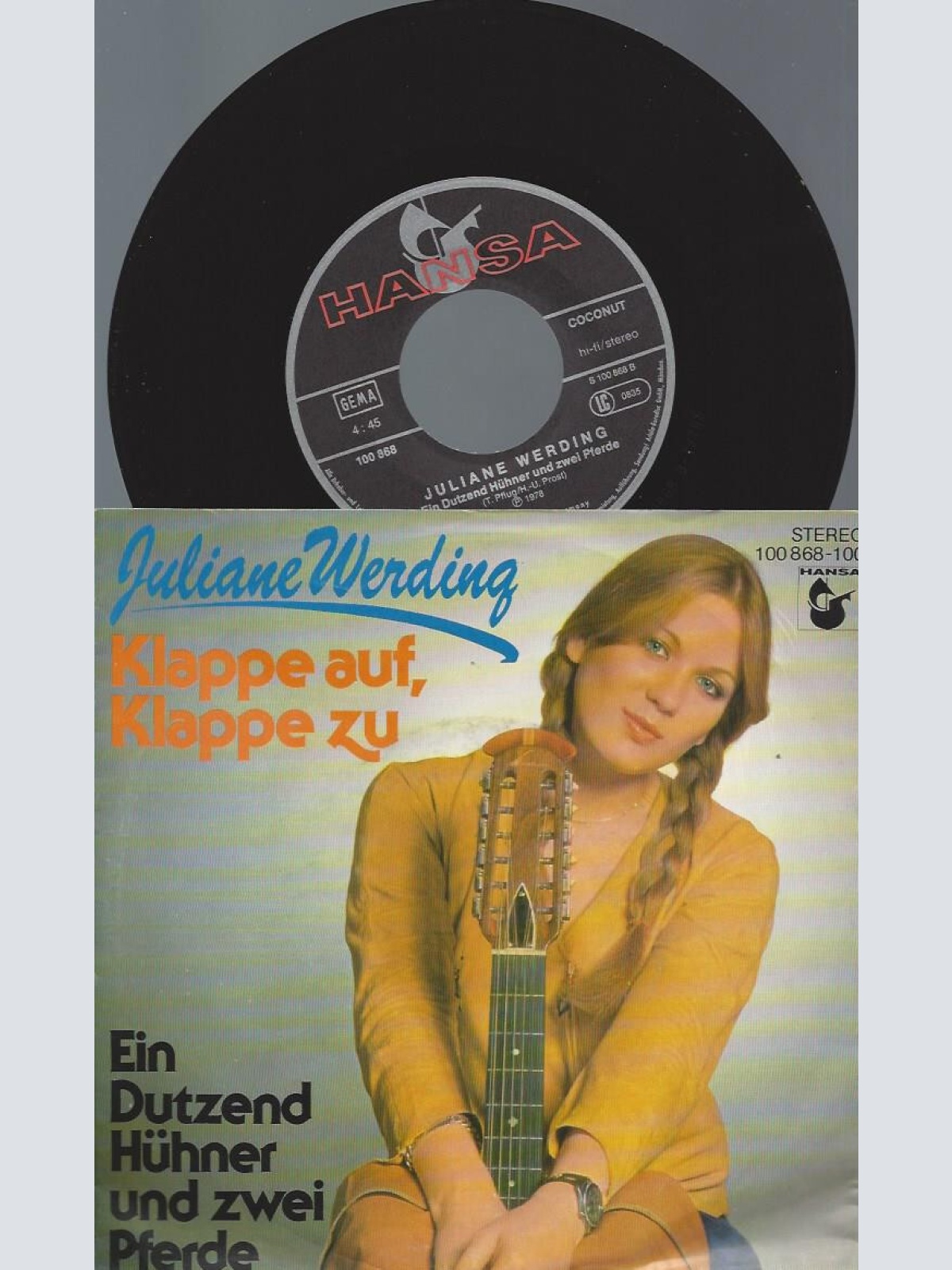 7" Juliane Werding – Klappe Auf, Klappe Zu