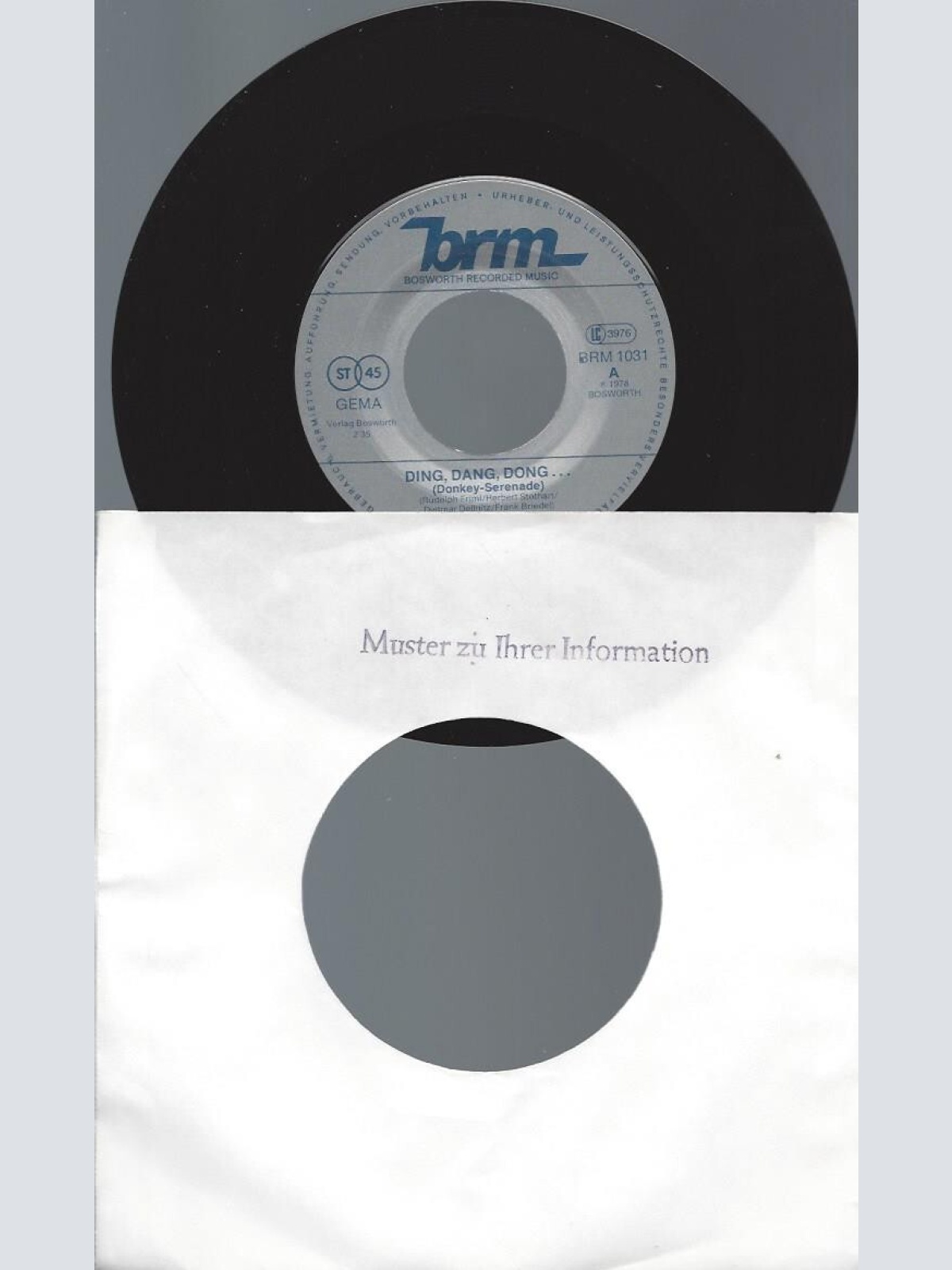 7" Orchester Heinz Kretzschmar  -- Ding Dang Dong