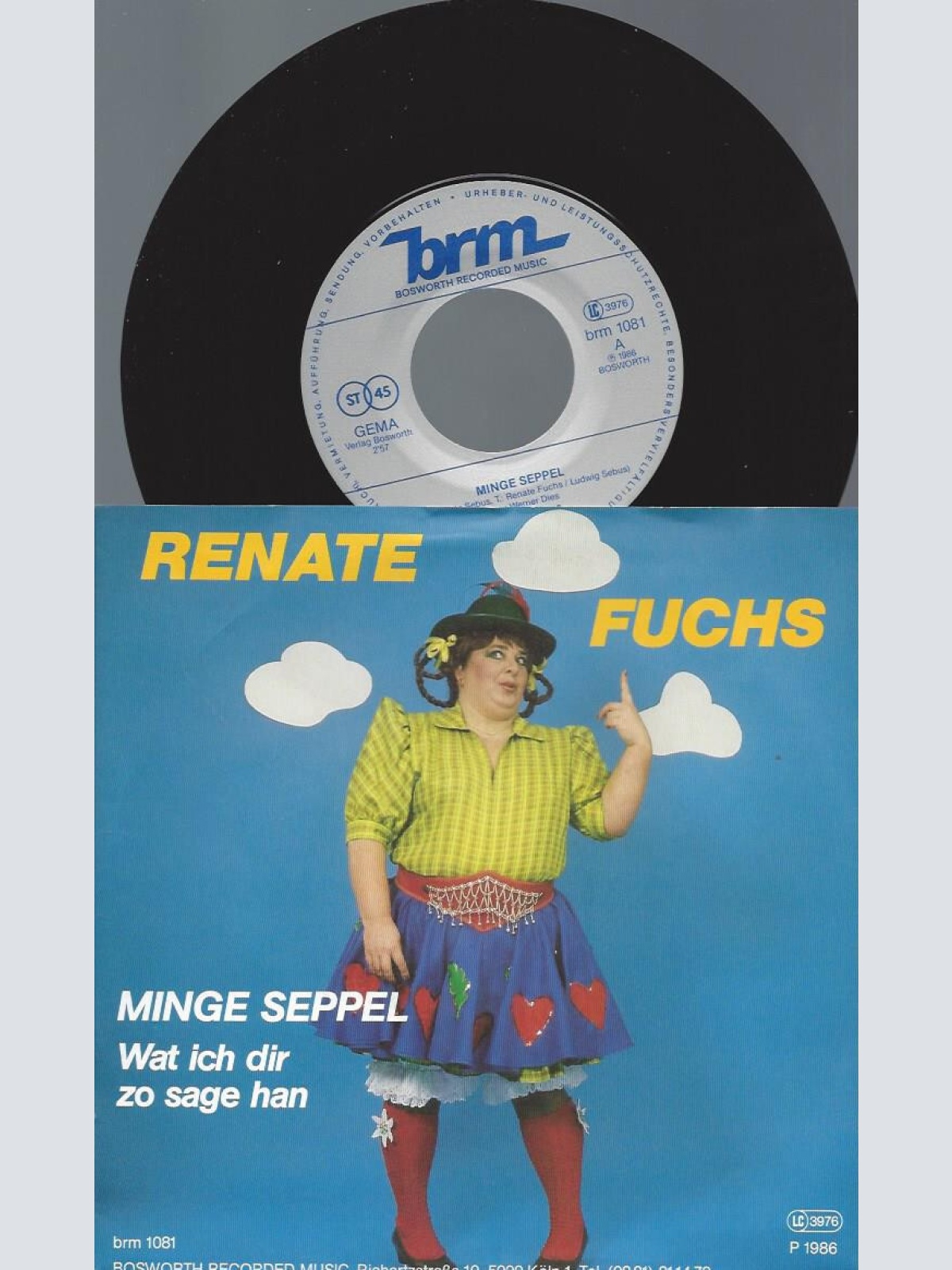 7" Renate Fuchs --  Minge Seppel