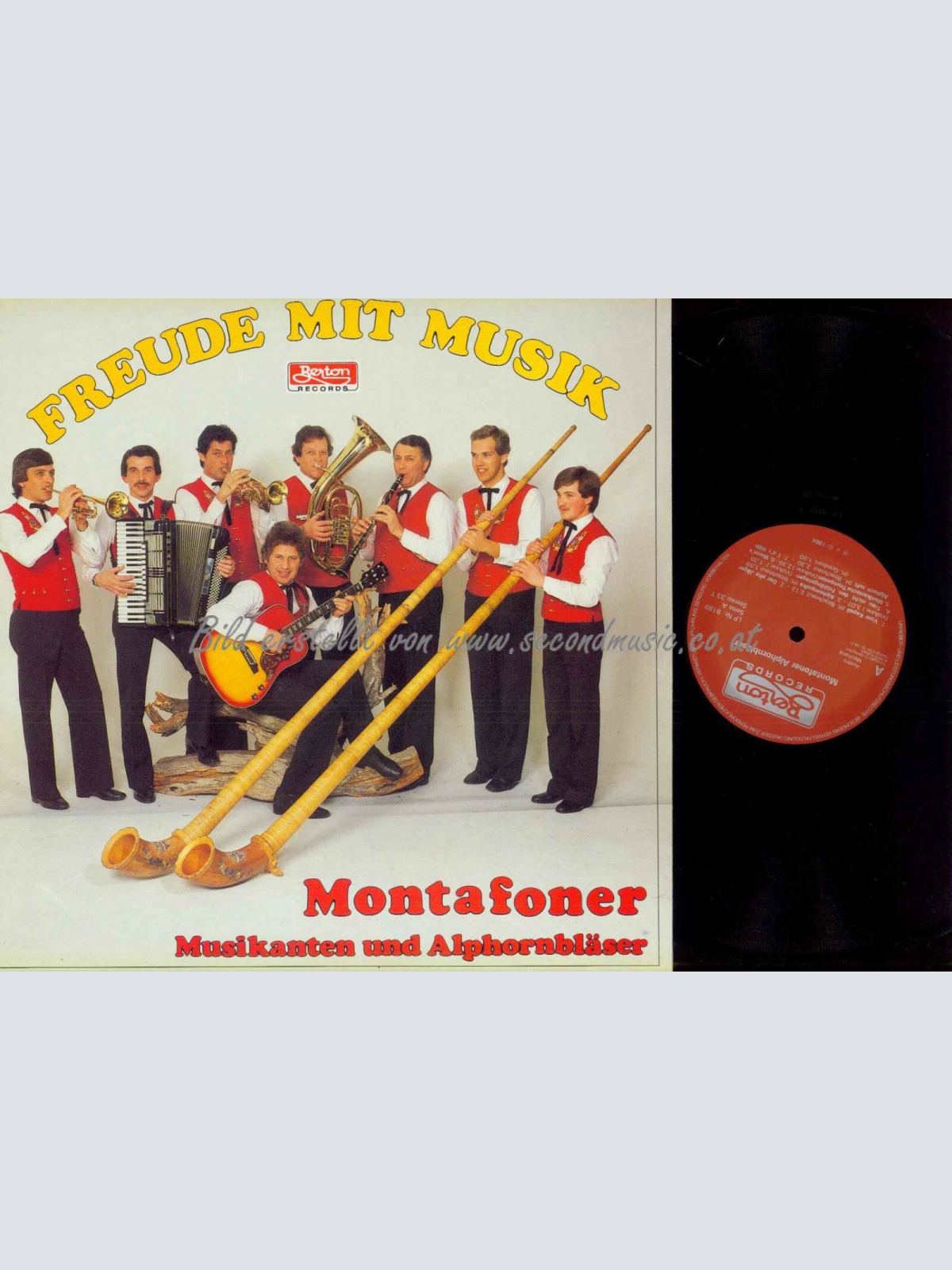 LP--Montafoner Musikanten Und Alphornbläser – Freude Mit Musik   /NM