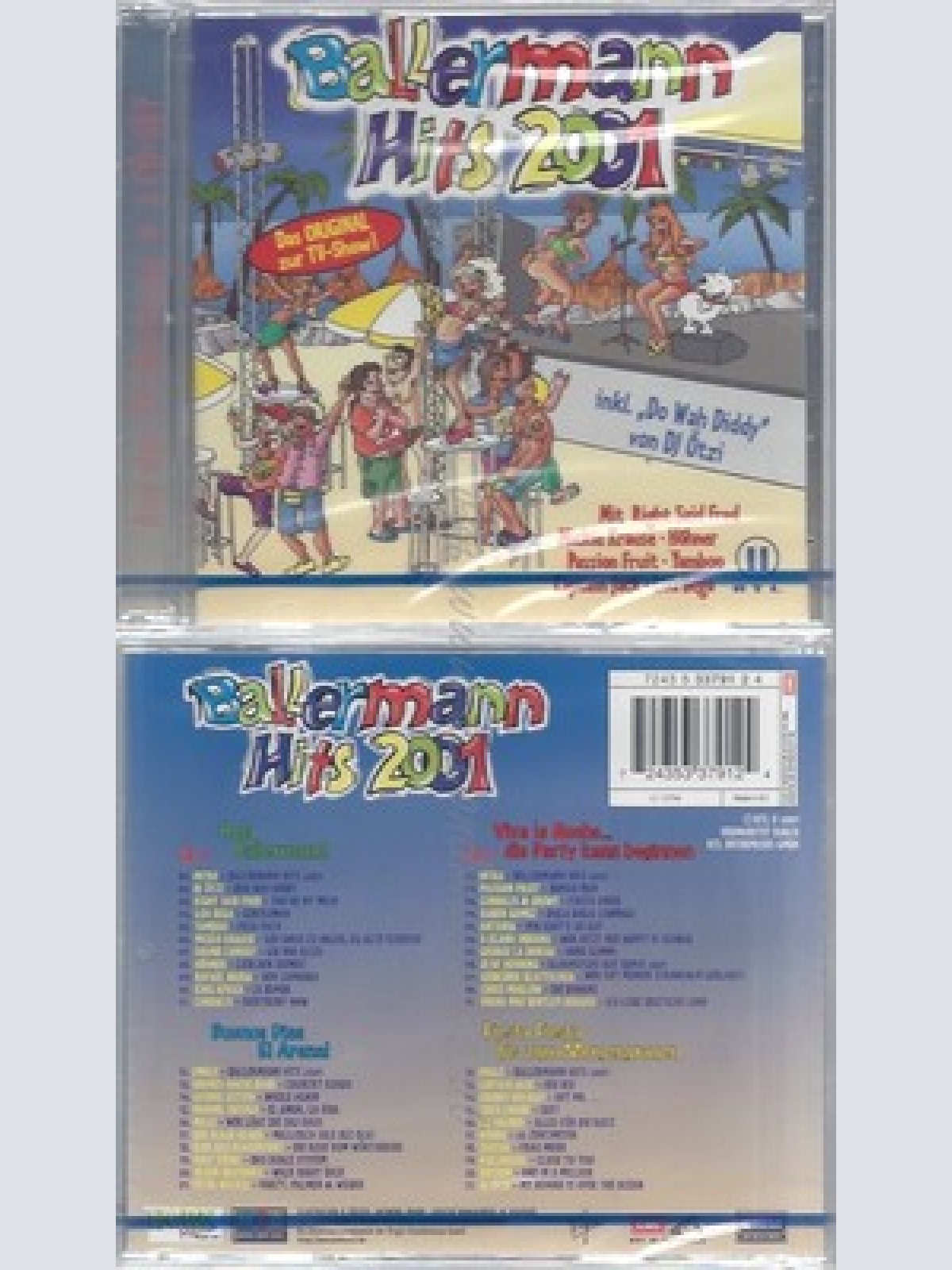 CD--NM-SEALED-VARIOUS -2001- - DOPPEL-CD -- BALLERMANN HITS 2001