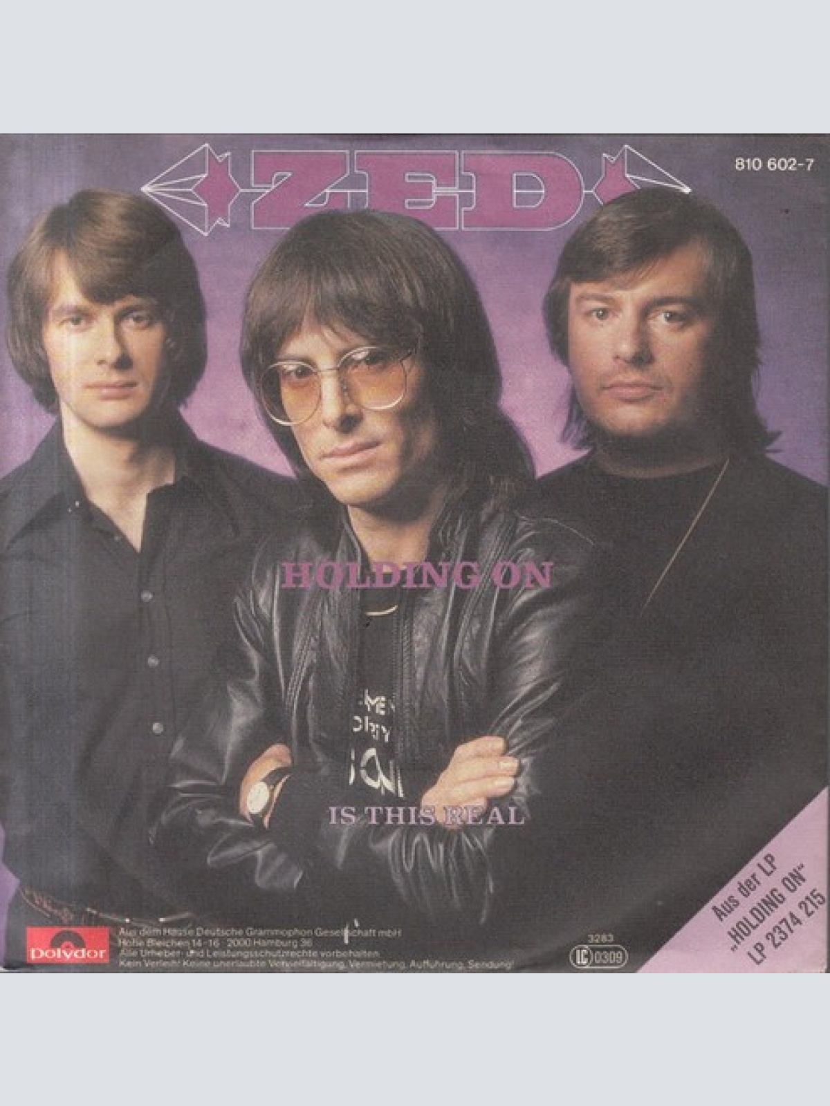 7", Single Zed (12) - Holding On