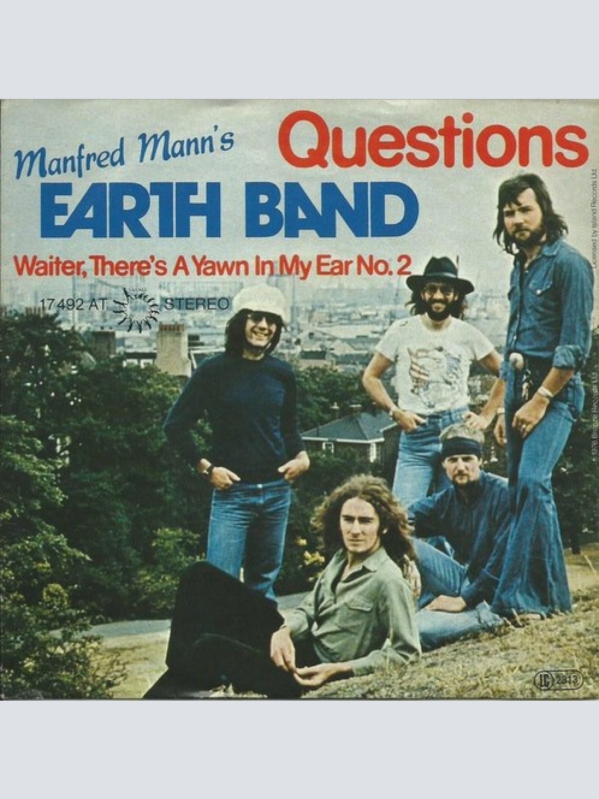 7", Single Manfred Mann's Earth Band - Questions