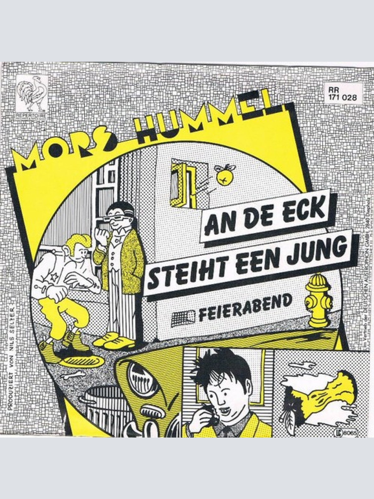 7", Single Mors Hummel - An De Eck Steiht Een Jung