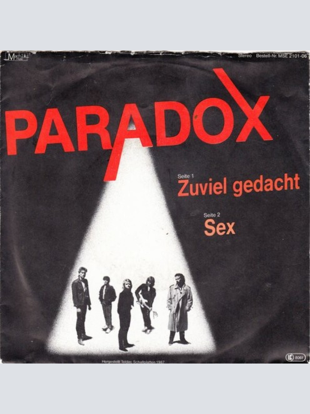 7", Single Paradox (59) - Zuviel Gedacht