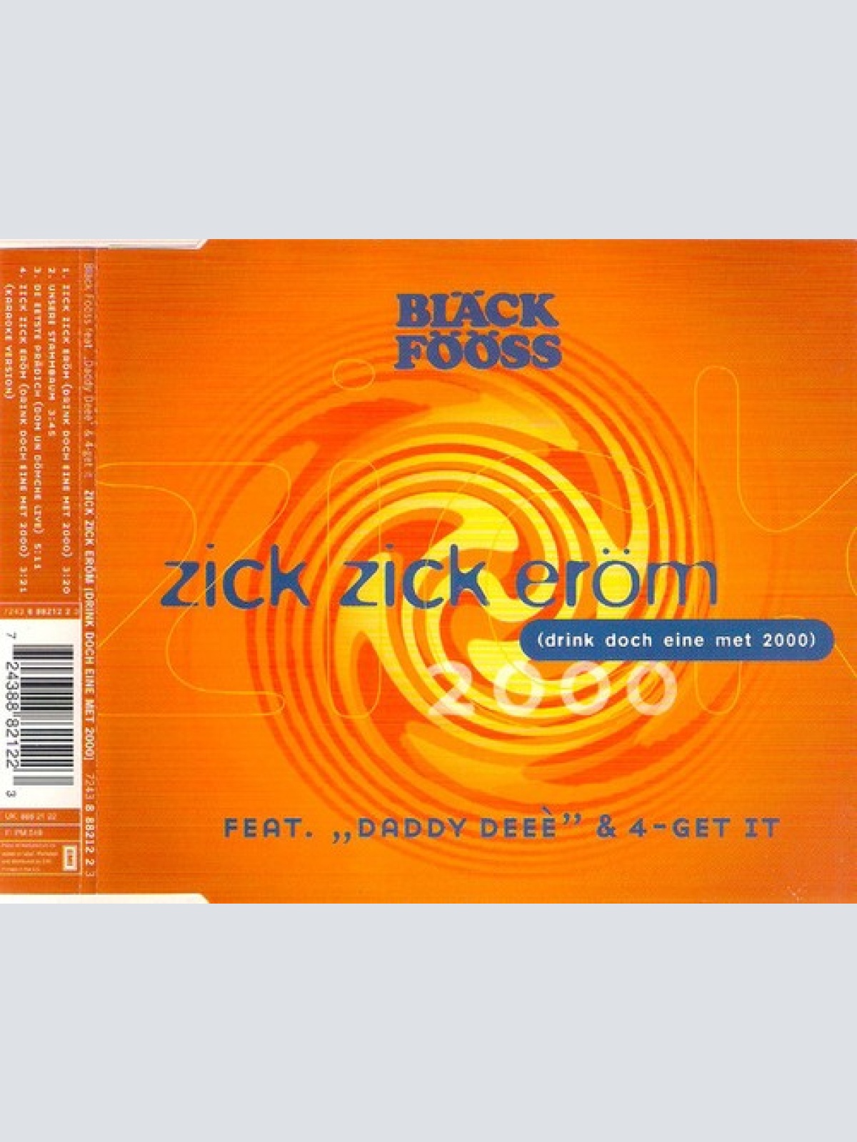 CD, Maxi Bläck Fööss Feat. "Daddy Deeè" & 4-Get It - Zick Zick Eröm (Drink Do...