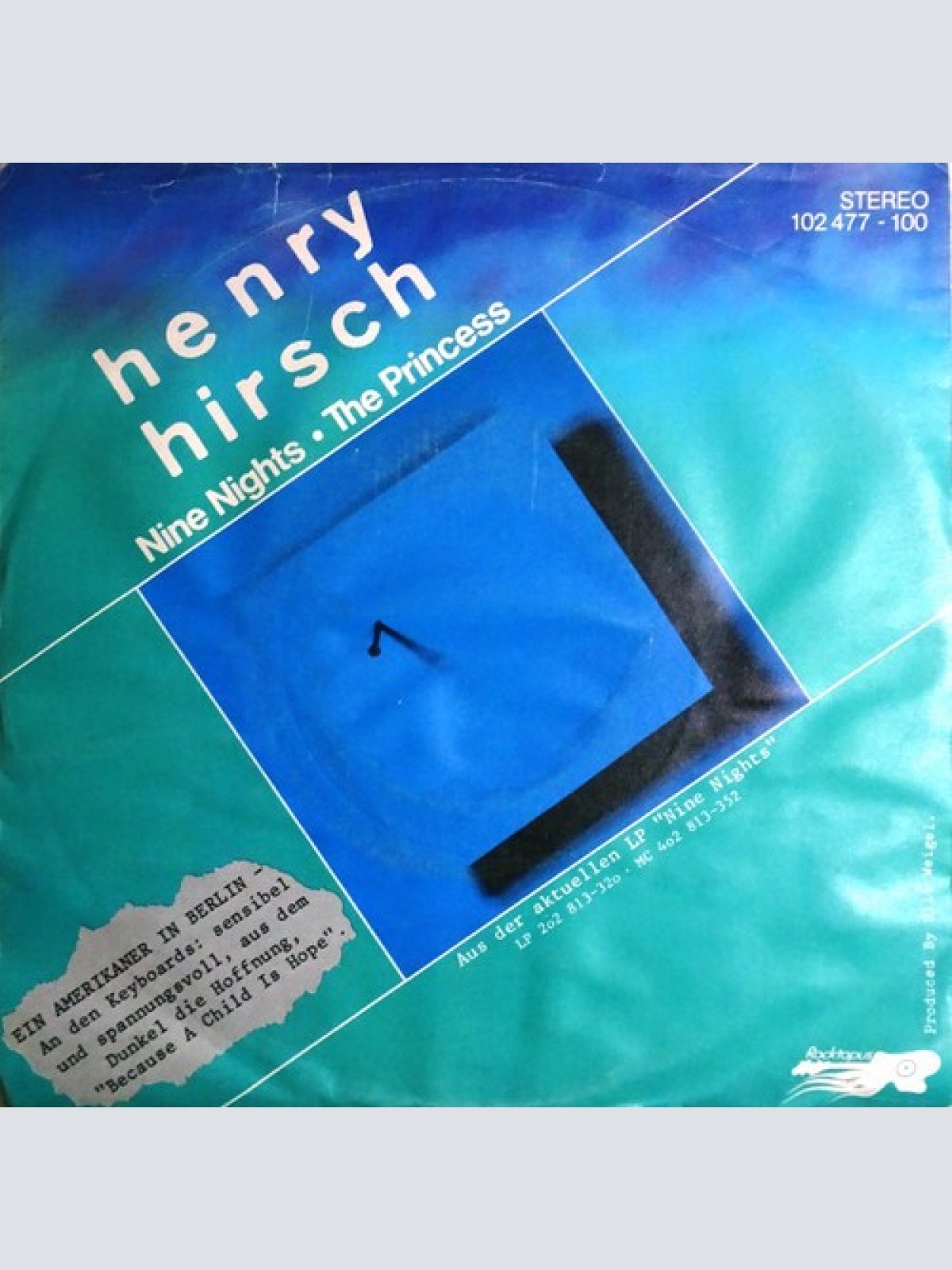7", Single Henry Hirsch - Nine Nights / The Princess