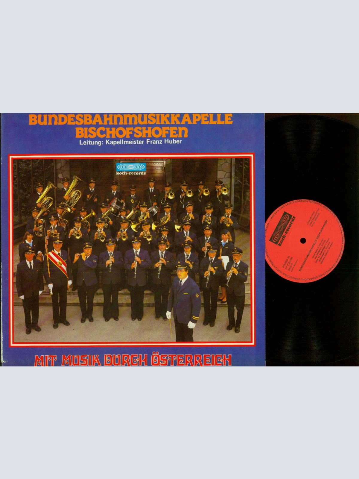 LP--Bundesbahnmusikkapelle Bischofshofen-- Mit Musik Durch Österreich   //NM
