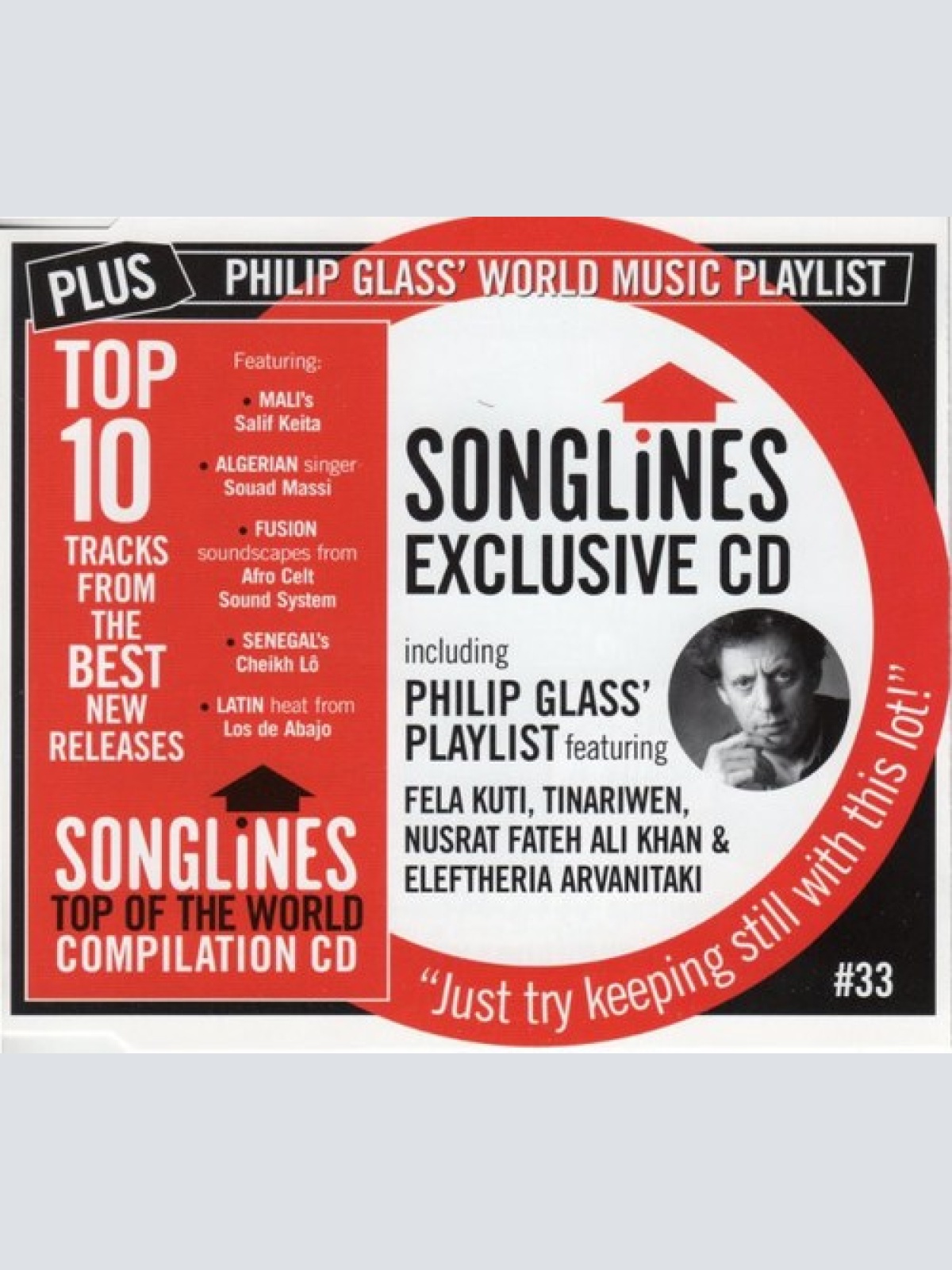 CD, Comp, Promo Philip Glass - Songlines: Top Of The World 33
