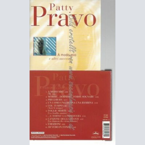 CD--PATTY PRAVO | --A MODO MIO