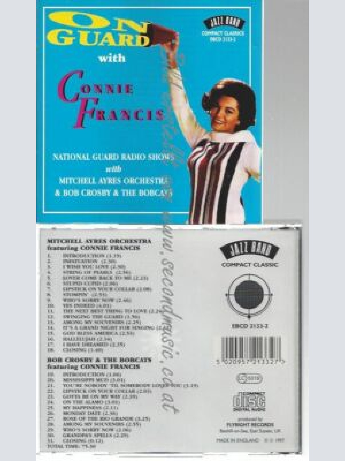 CD--CONNIE FRANCIS | --ON GUARD