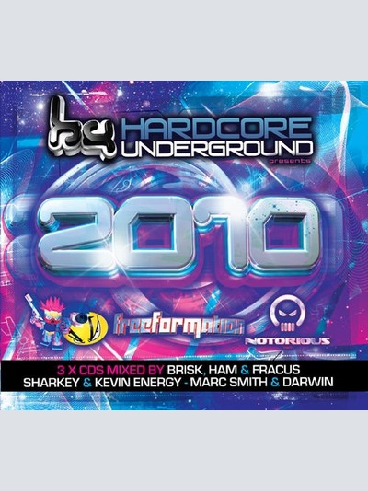 3xCD, Mixed Various - Hardcore Underground Presents: 2010