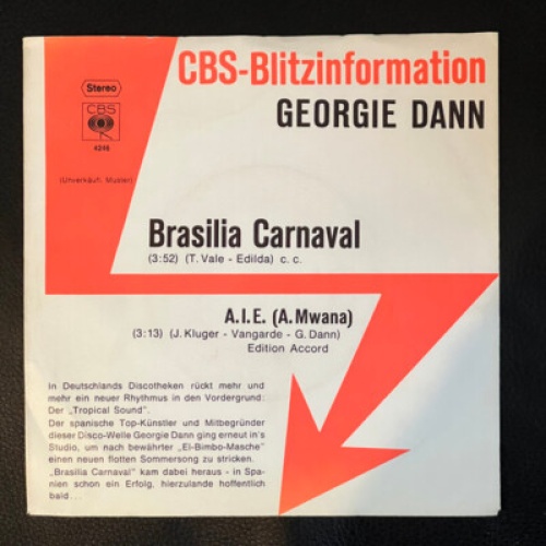 7", Single, Promo Georgie Dann - Brasilia Carnaval