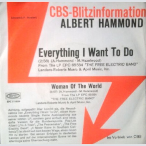 7", Single, Promo Albert Hammond - Everything I Want To Do