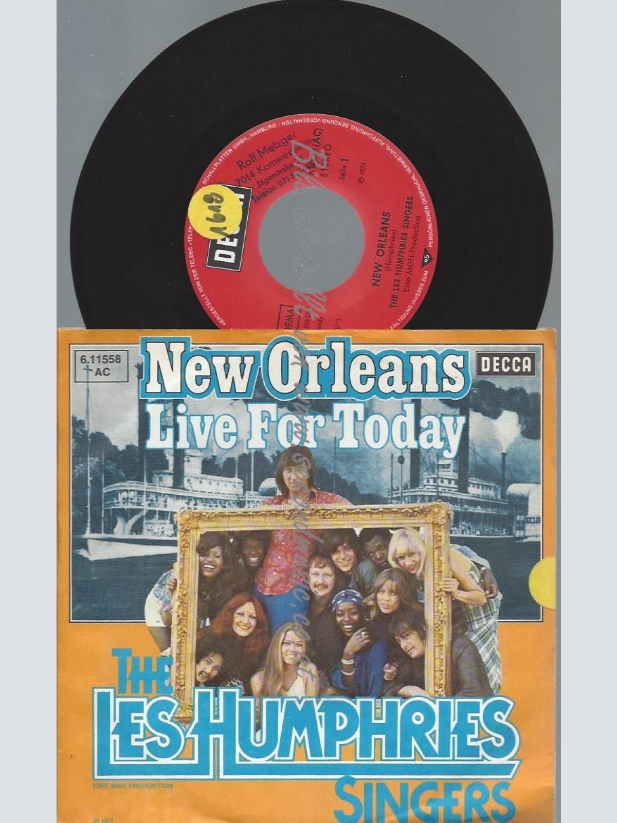 7"  The Les Humphries Singers  New Orleans