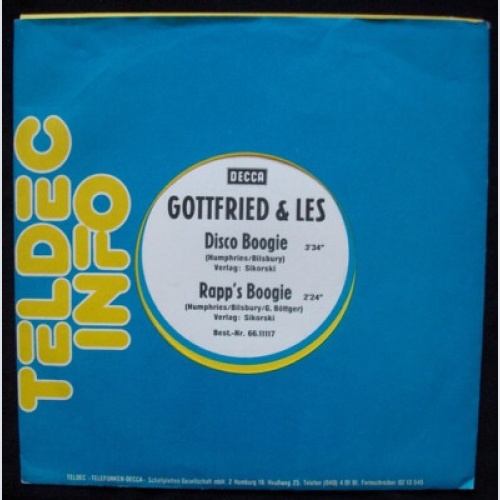 7", Promo Gottfried* & Les* - Disco Rapp's Boogie