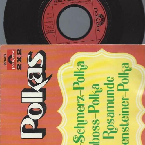 7"  Die grossen Vier  Polkas Herz-Schmerz Polka